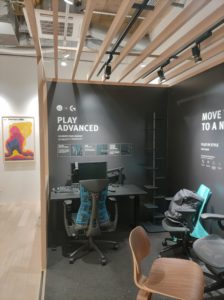 ハーマンミラー渋谷 ゲーミングブース インクジェットシート 看板屋 ビルボテック
